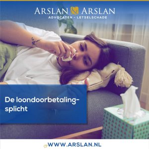 Medewerkster ziek in bed